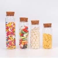 Xuzhou Factory Wholesale Mini Test Borosilicate Tube Glass Bottle WIth Cork