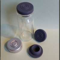 10ml injectable pharmaceutical glass bottle with rubber stopper