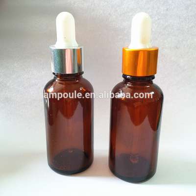 30ml amber essential oil dropper bottle for personal care glass bottle