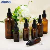 5ml 10ml 20ml 30ml 50ml 100ml Empty Glass E-liquid Bottle With Dropper 50ml Amber Bottles For Essential Oil