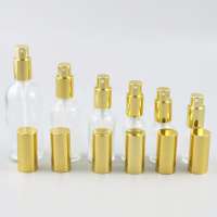 100ml 50ml 30ml 20ml 15ml 10ml 5ml Dropper clear Glass essential oil Bottle Empty Refillable Drop Vials