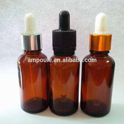 China Supplier 30ml essential oil glass bottle with pipette and childproof cap